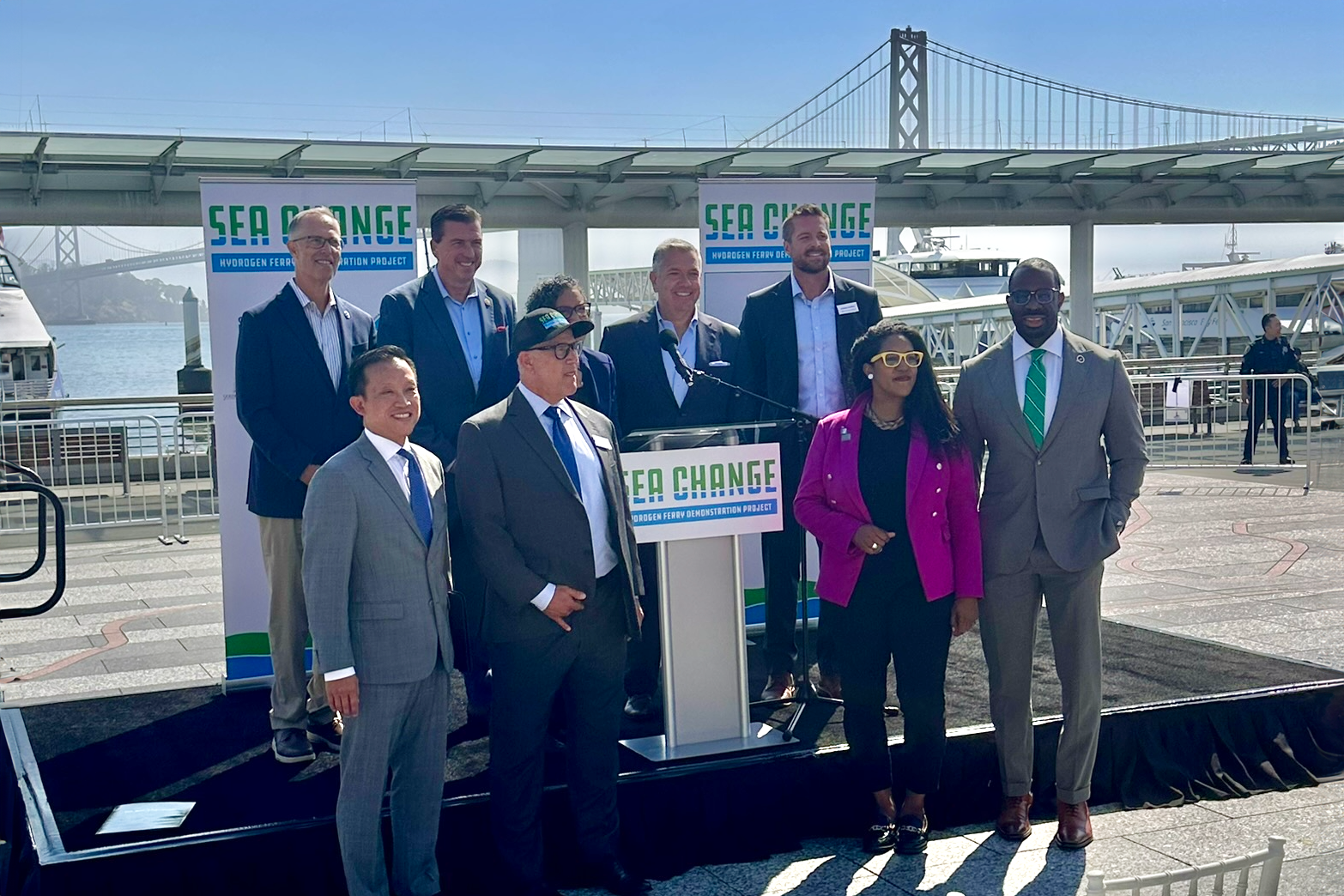 Ceremony for first hydrogen-powered ferry in San Francisco