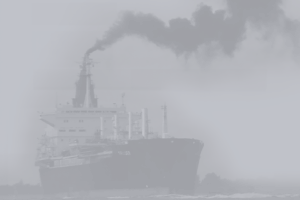 Ship maneuvering out of Port S.Louis du Rhone, near Marseille.