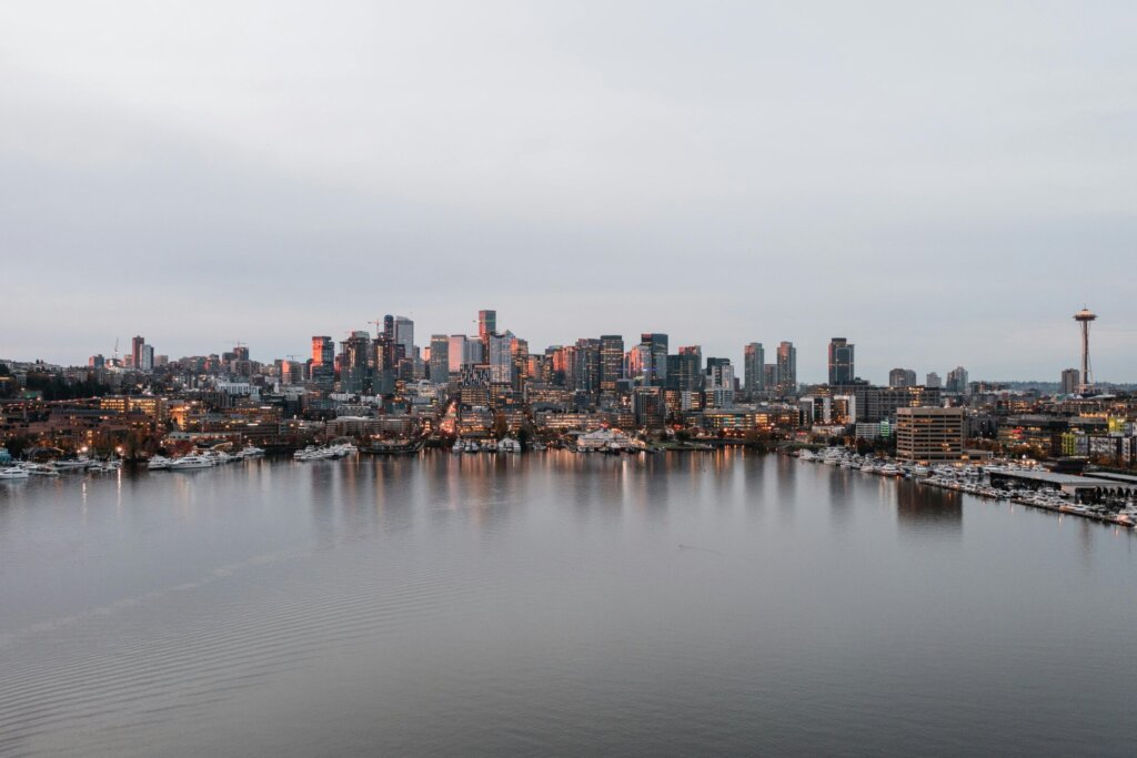 View of the Port of Seattle.
