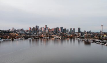 View of the Port of Seattle.